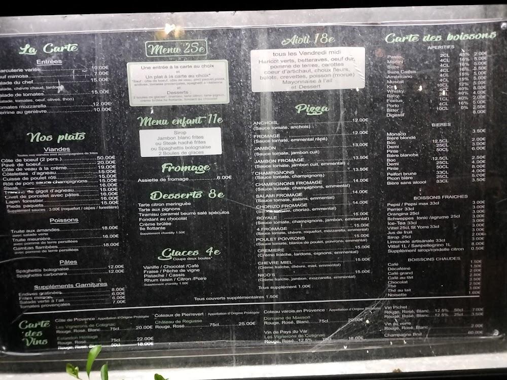 Restaurant Pizzeria Chez Kinou - Menu Image 3