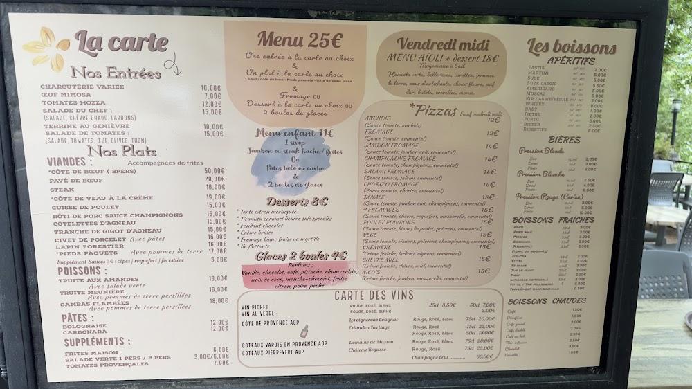 Restaurant Pizzeria Chez Kinou - Menu Image 4